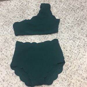 2 piece high waisted bathing suit